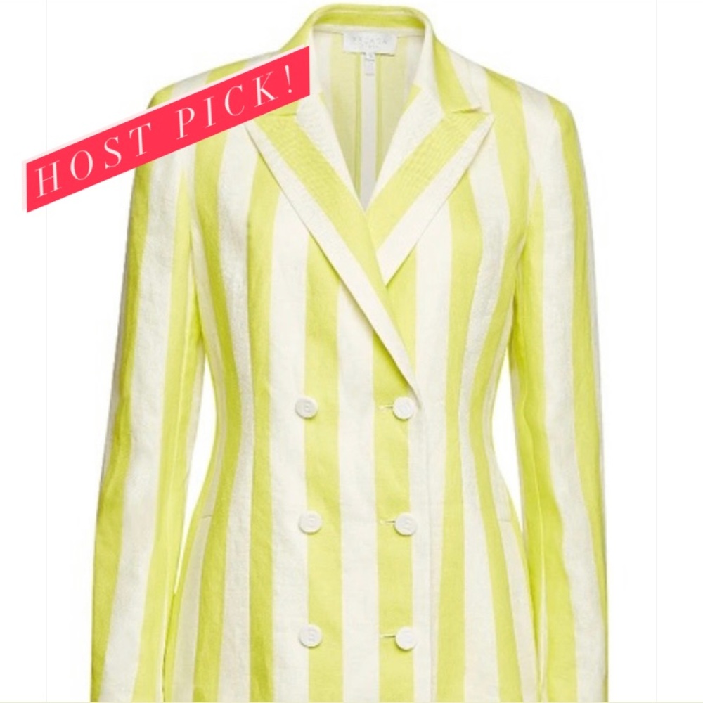 ESCADA neon striped blazer